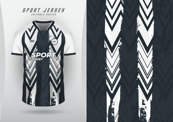 Background for sports jersey, soccer jersey, running jersey, racing jersey, black and white patterned.
