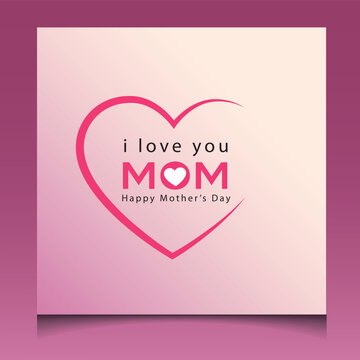 Happy Mother`s Day flyer, banner or poster, silhouette of a mother holding her son hand. Vector illustration