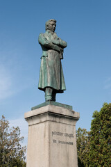 Khachatur Abovyan monument located in his House-Museum. Yerevan, Armenia.