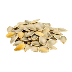 pumpkin seeds isolated on a transparent background, generative ai