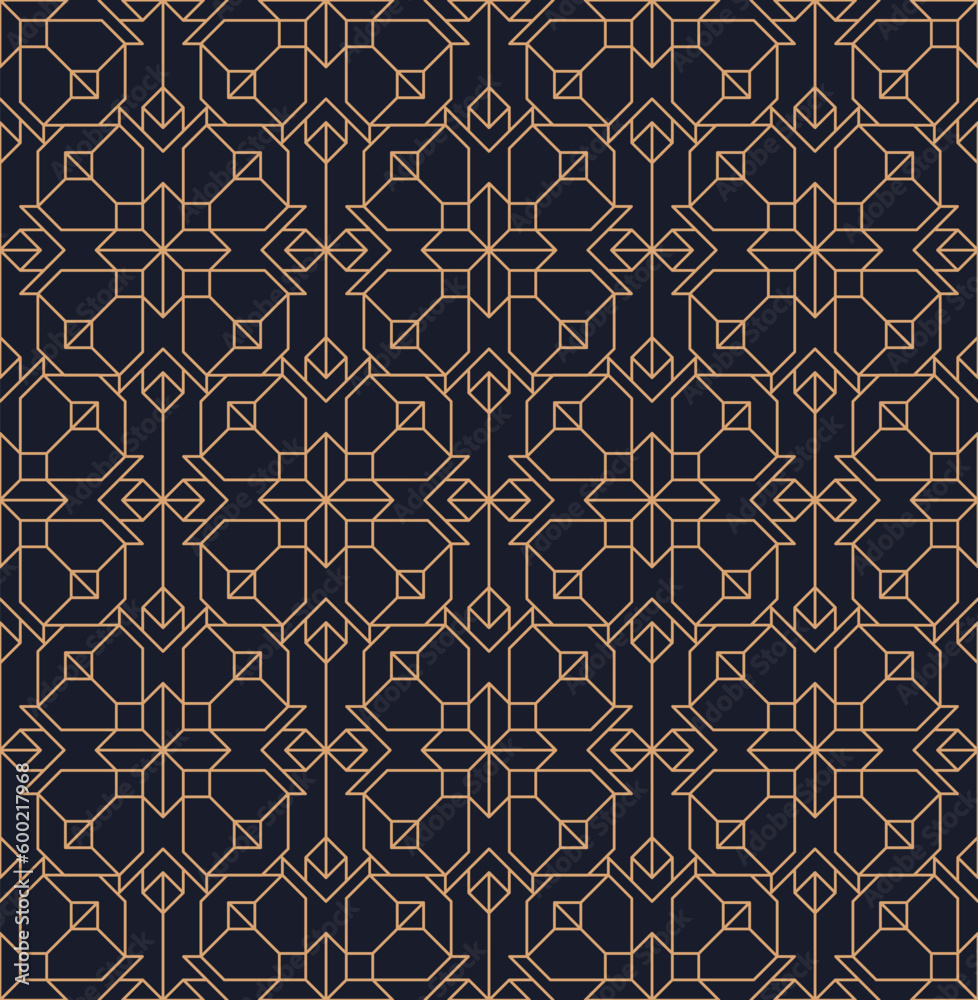 Wall mural vector seamless geometric pattern.linear pattern. wallpapers for your design. vector illustration.