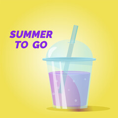 Ice coctail. Summer coctail