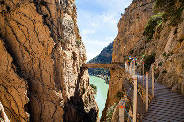 Fototapeta premium caminito Del Rey Trail in Andalusia