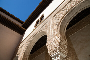ancient arabic fortress Alhambra  Granada  Spain