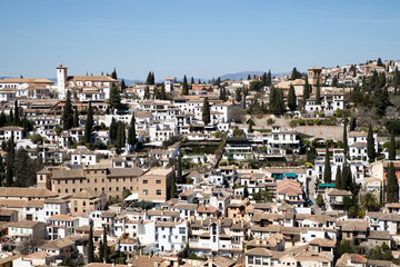 ancient arabic fortress Alhambra  Granada  Spain