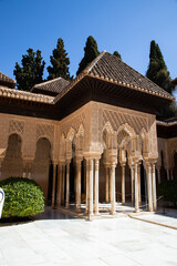 ancient arabic fortress Alhambra  Granada  Spain