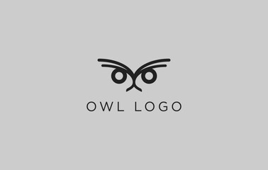 owl logo design, vector