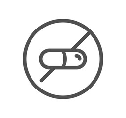 Allergen related icon outline and linear vector.
