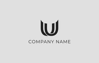 Letter U logo modern design