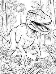 dinosaur coloring book for kids © Michal Sarna