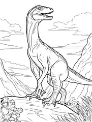 dinosaur coloring book for kids © Michal Sarna