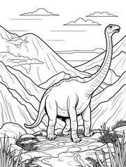 dinosaur coloring book for kids © Michal Sarna