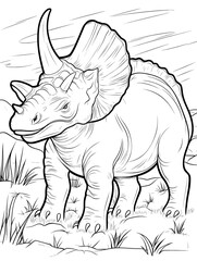 dinosaur coloring book for kids © Michal Sarna