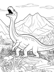 dinosaur coloring book for kids © Michal Sarna