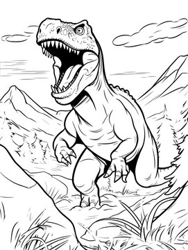 dinosaur coloring book for kids