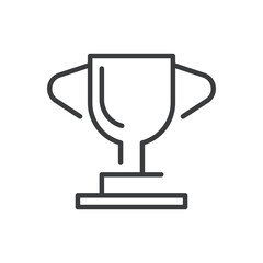 Trophy, Competition Prize Isolated Vector Icon