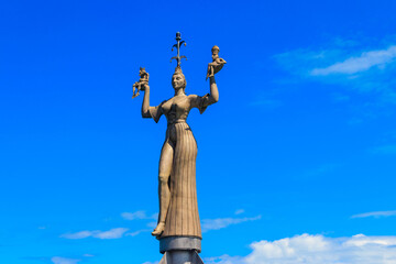 The Imperia statue at the Lake Constance harbour of Konstanz, Germany