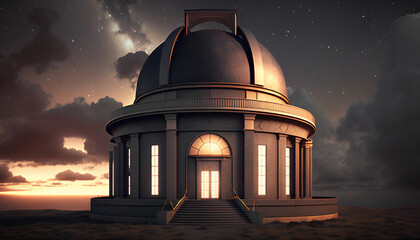 Obraz premium observatory astronomical dome