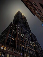 Fototapeta na wymiar 天にも届くニューヨークのビル