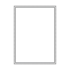 Frame border shape icon for decorative vintage doodle element for design in vector illustration