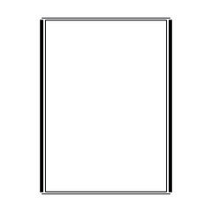 Frame border shape icon for decorative vintage doodle element for design in vector illustration - obrazy, fototapety, plakaty