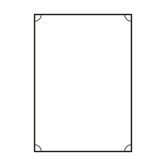 Frame border shape icon for decorative vintage doodle element for design in vector illustration