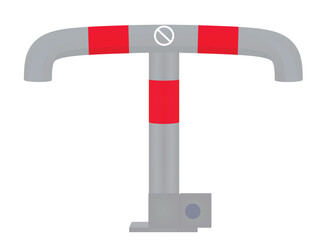 No parking lock. vector illustration