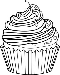 Sweet Cupcake Vector Art