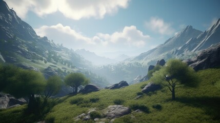 Fototapeta premium panorama of the mountains