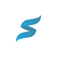 Obraz premium Modern creative letter S logotype Abstract business logo Creative dynamic logo