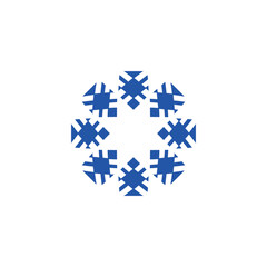 Premium monogram logo Luxury line logotype Universal symbol icon vector design