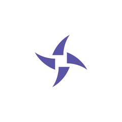 Vector icon 4 corners luck symbol good deeds logo