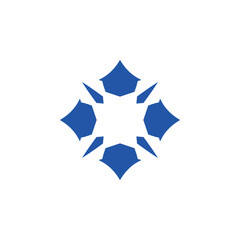 Vector icon 4 corners luck symbol good deeds logo