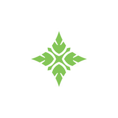 Obraz premium Vector icon simple logo with pointed corners