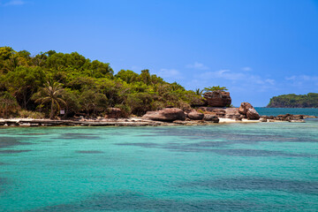 Fototapeta premium Lonely beach Hon Ron on the island of Phu Quoc, Vietnam, Asia