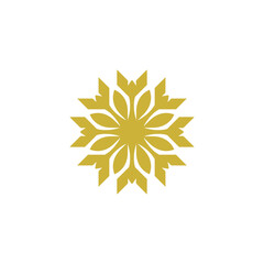 Vector icon simple logo with pointed corners