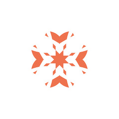 Vector icon simple logo with pointed corners