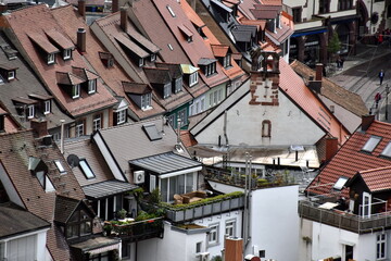 Fototapeta na wymiar Blick auf die Altstadt von Freiburg