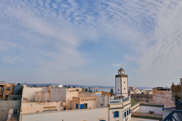 Top view of Essaouira city in morocco