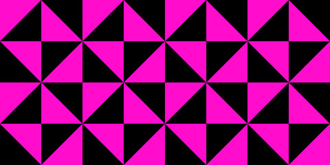 Geometric seamless pattern with triangles. Modern op art abstract background.