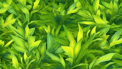 Naklejka na ściany i meble Green leaves background, generative ai
