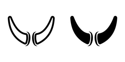 Horn icon. sign for mobile concept and web design. vector illustration © Uswa KDT