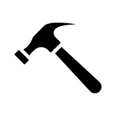 Hammer icon. sign for mobile concept and web design. vector illustration