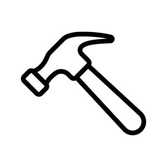 Hammer icon. sign for mobile concept and web design. vector illustration