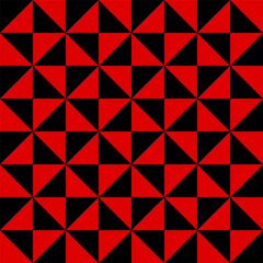 Geometric seamless pattern with triangles. Modern op art abstract background.