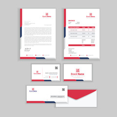 letterhead business card envelope pack design