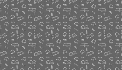 seamless background with books