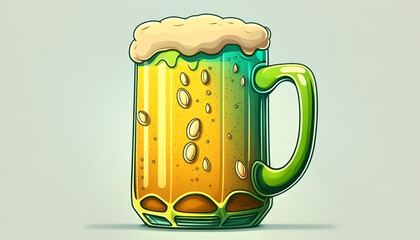 hand drawn mug of beer