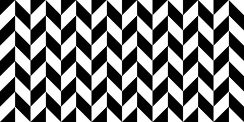 Zigzag geometric seamless pattern. Modern op art striped abstract background.
