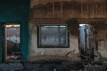 The ruins of an abandoned building